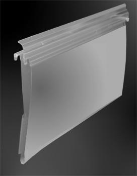 20124-08 Termin-Kontrolltasche mit doppelter Aufhängung, seitlichen Fröschen, transparent, Weichfolie DIN A4 Querformat