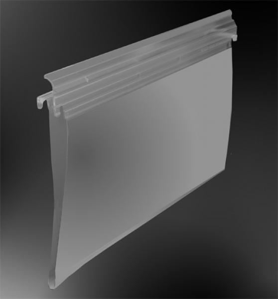 20114-08 Termin-Kontrolltasche mit doppelter Aufhängung, transparent, Weichfolie DIN A4 Querformat